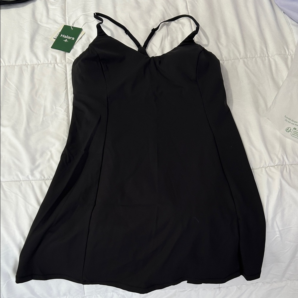 Halara Racerback Black Dress - Picture 2 of 7